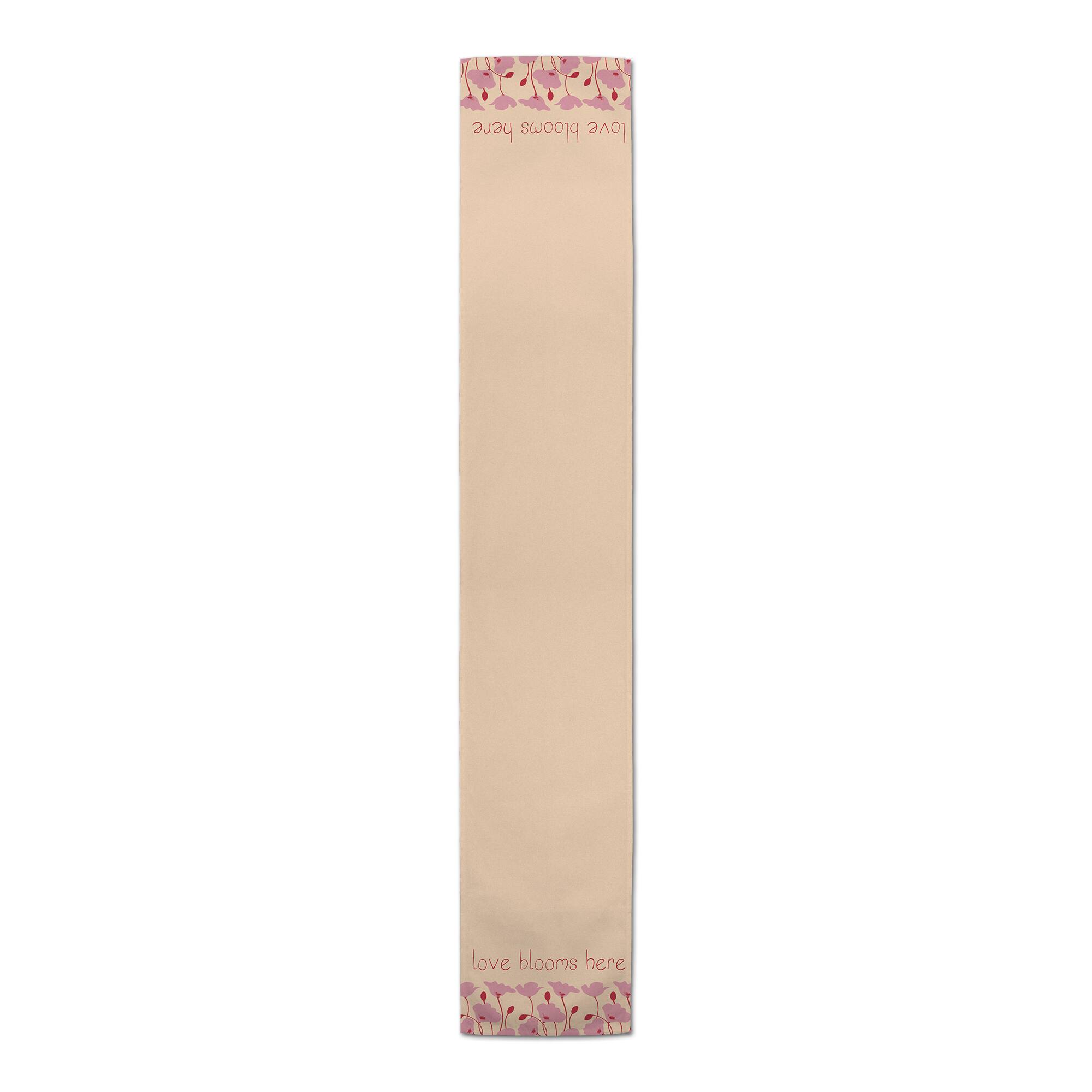 Love Blooms Here 16" x 90" Cotton Twill Runner